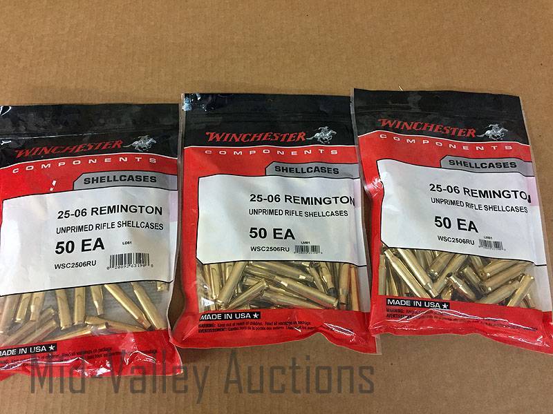 lot 232 image: 25-06 Remington Rifle Shellcases
