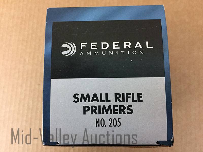lot 182 image: 1000 Federal Small Rifle Primers #205