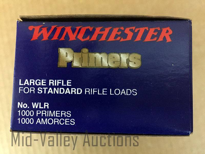 lot 183 image: 1000 Winchester Large Rifle Primers #WLR