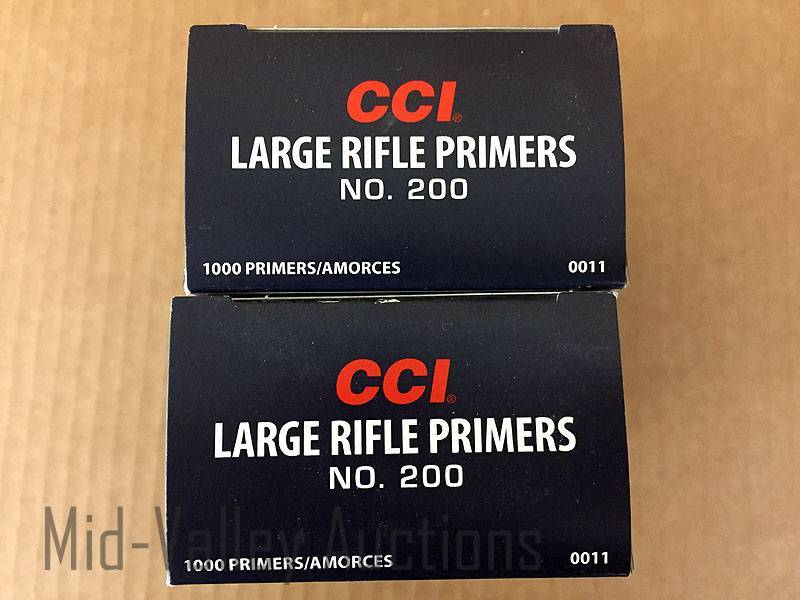 lot 184 image: 2000 CCI Large Rifle Primers #200