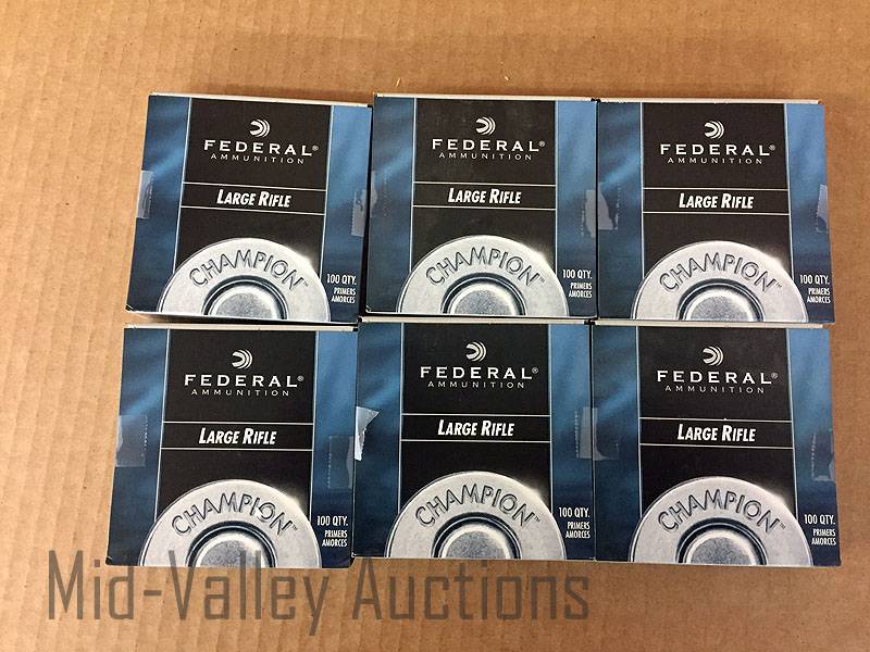 lot 186 image: 600 Federal Large Rifle Primers #210
