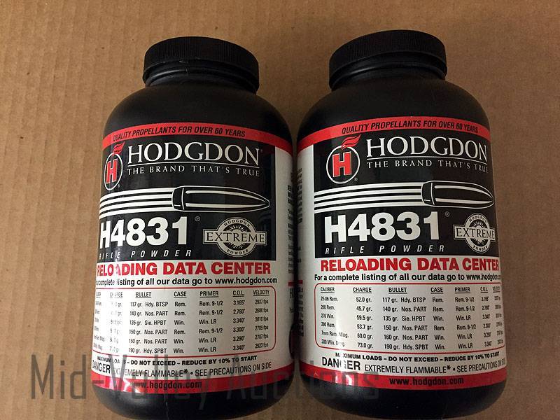 lot 188 image: 2# Hodgdon H4831 Rifle Powder