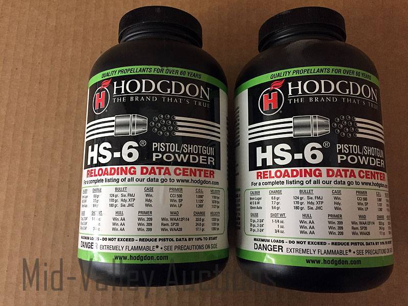 lot 194 image: 2# Hodgdon HS-6 PistonShotgun Powder