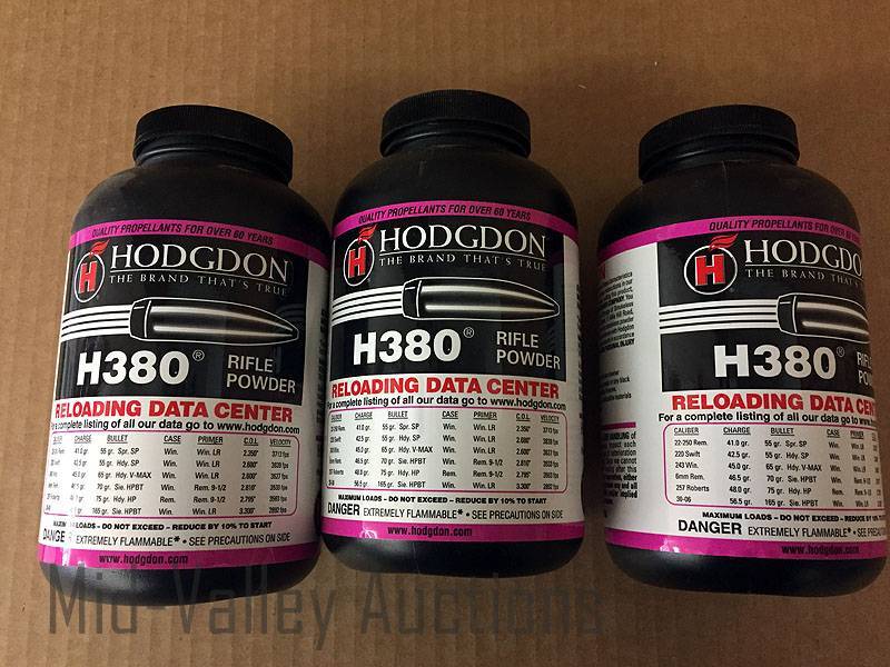 lot 195 image: 3# Hodgdon H380 Rifle Powder