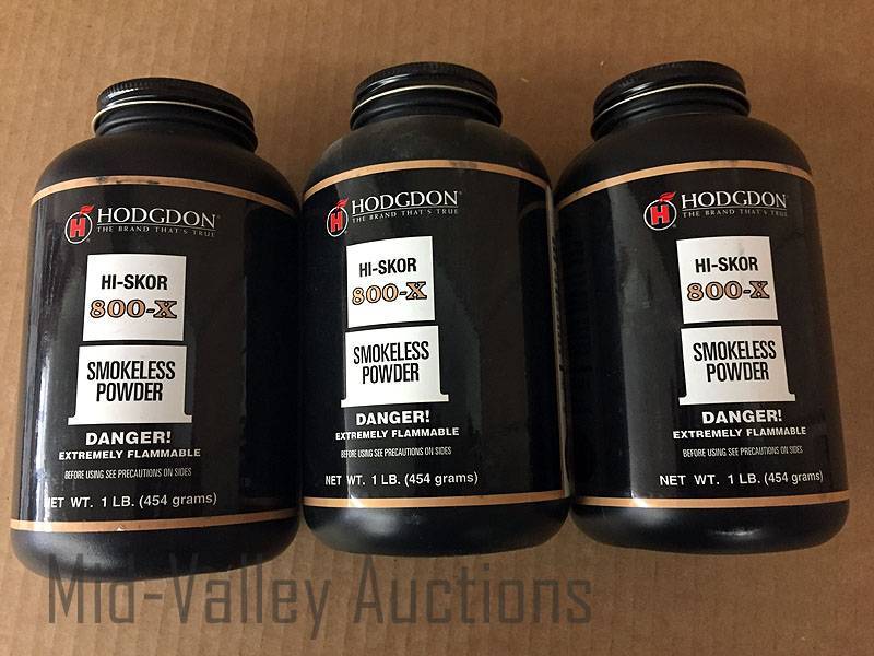 lot 196 image: 3# Hodgdon HI-SKOR 800X Smokeless Powder