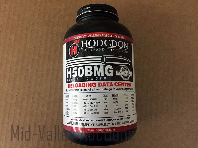 lot 201 image: Hodgdon H50BMG Rifle Powder