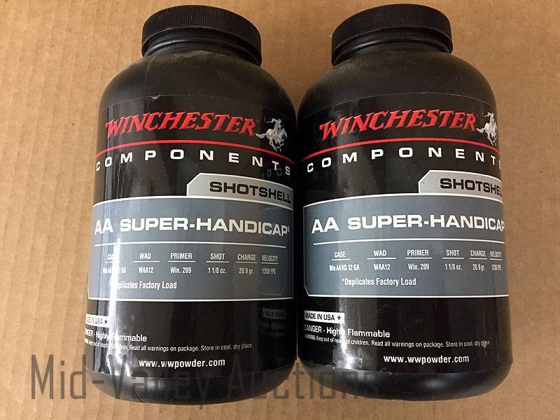 lot 205 image: 2# Winchester Shotshell AA Super-Handicap Smokeless Propellant