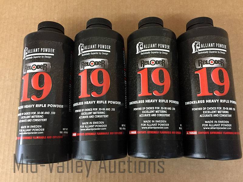lot 213 image: 4# Alliant Reloder 19 Heavy Rifle Powder