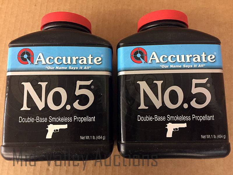 lot 215 image: 2# Accurate No. 5 Double-Base Smokeless Propellant