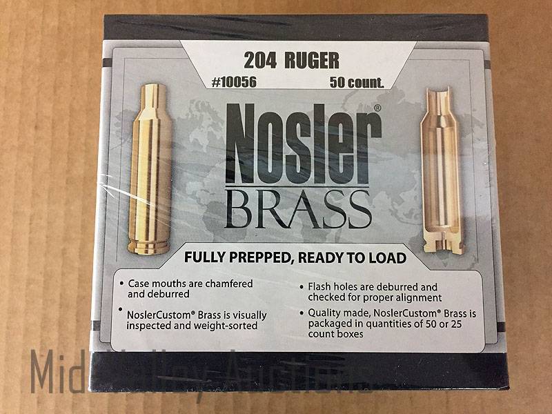 lot 222 image: 204 Ruger Nosler Brass Shell Casings