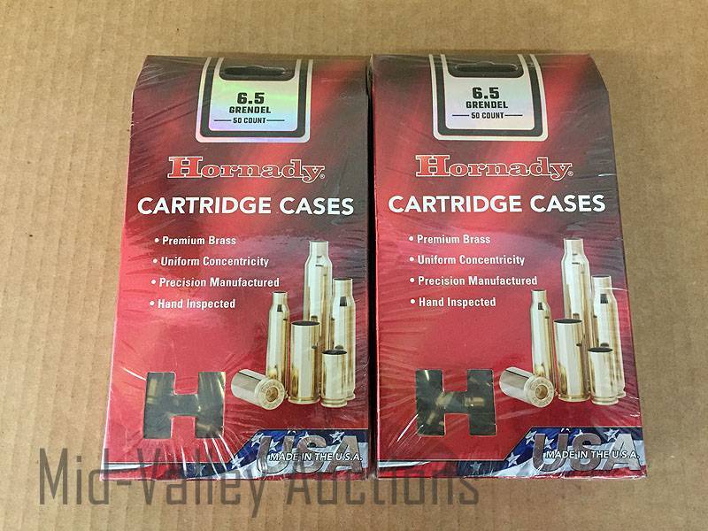 lot 228 image: 6.5 Grendel Hornady Cartridge Cases