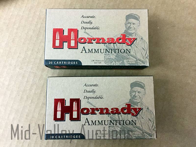 lot 46 image: 2 Boxes Hornady Varmint Express 220 Swift 55 GR V-MAX