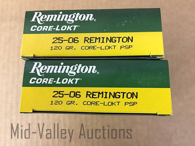 lot 60 image: 2 Boxes Remington 25-06 120 Gr Core-Lokt PSP