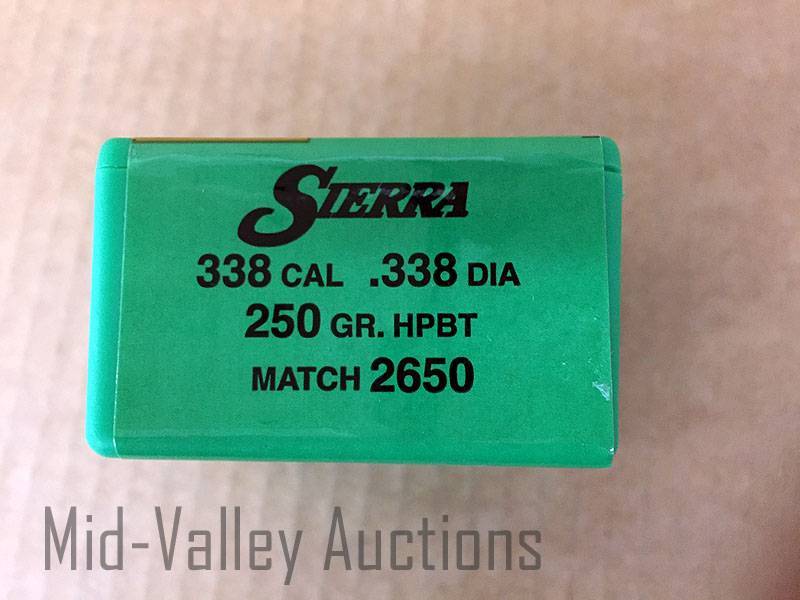 lot 83 image: Sierra 338 Cal .338 Dia 250 Gr HPBT