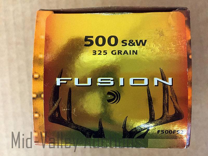 lot 99 image: Fusion 500 S&W 325 Grain