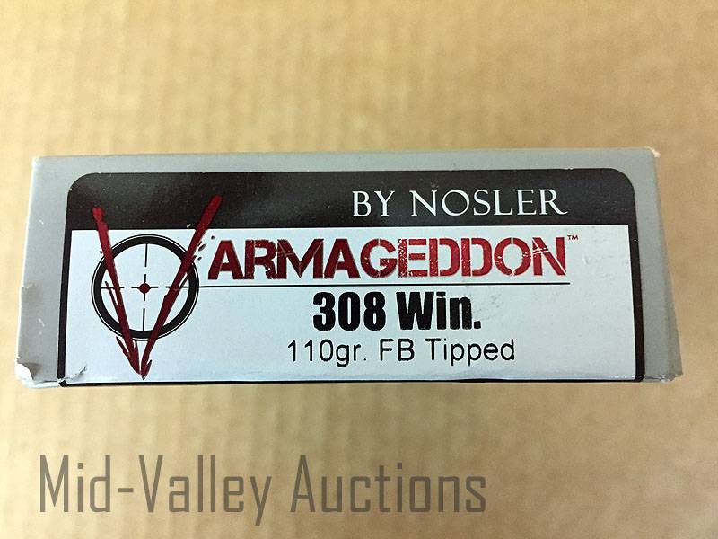 lot 104 image: Varmageddon 308 WIN 110 Gr FB Tipped
