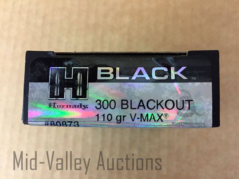 lot 106 image: Hornady Black 300 Blackout 110 Gr V-MAX