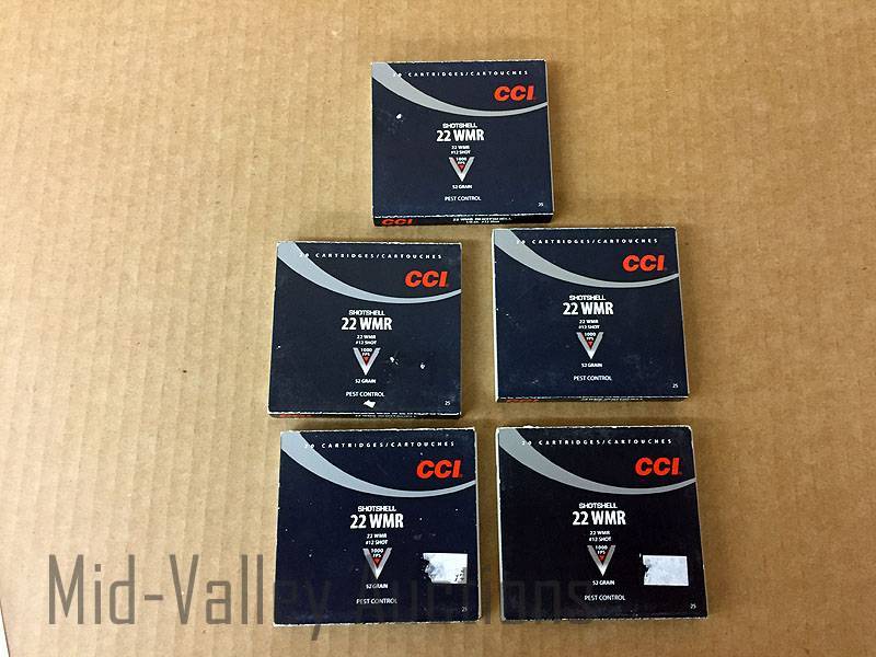 lot 116 image: 5 Boxes CCI 22 WMR #12 Shot