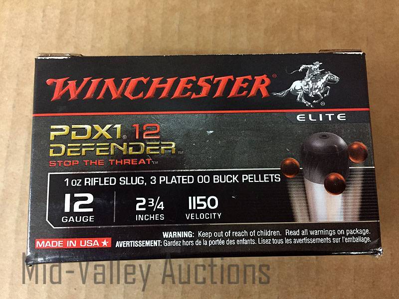 lot 120 image: Winchester 12 Gauge, 2 34, 1 oz Rifled Slug