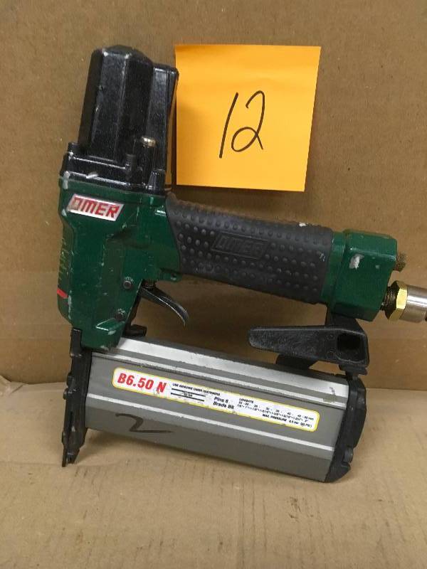 lot 12 image: Omer B6.50 2 Headless Pinner Nailer used in working condition