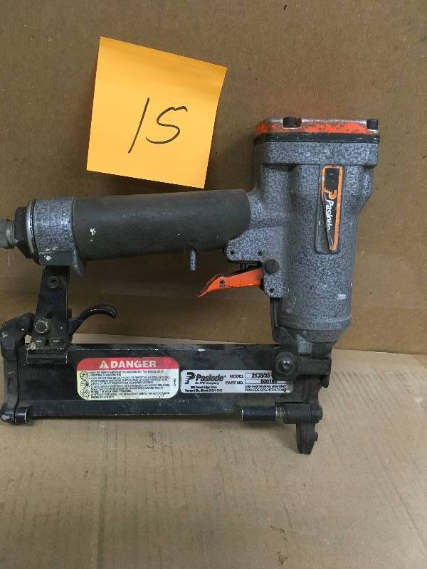 lot 15 image: Paslode Brad Nailer Model 213835-F18II used in working condition