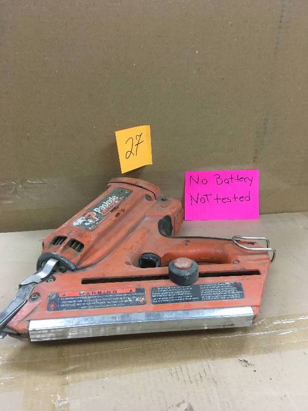 lot 27 image: Paslode Cordless 30 Degree Framing Nailer-  (Tool Only) No Battery - UN-TESTED used