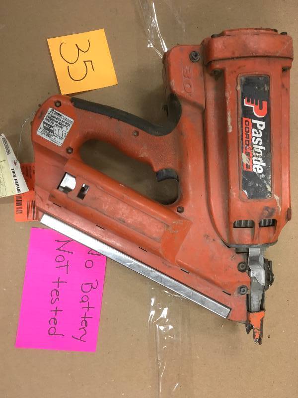 lot 35 image: Paslode IMCT  30 Degree Cordless Framing Nailer ( Tool Only) No Battery-UN-TESTED used
