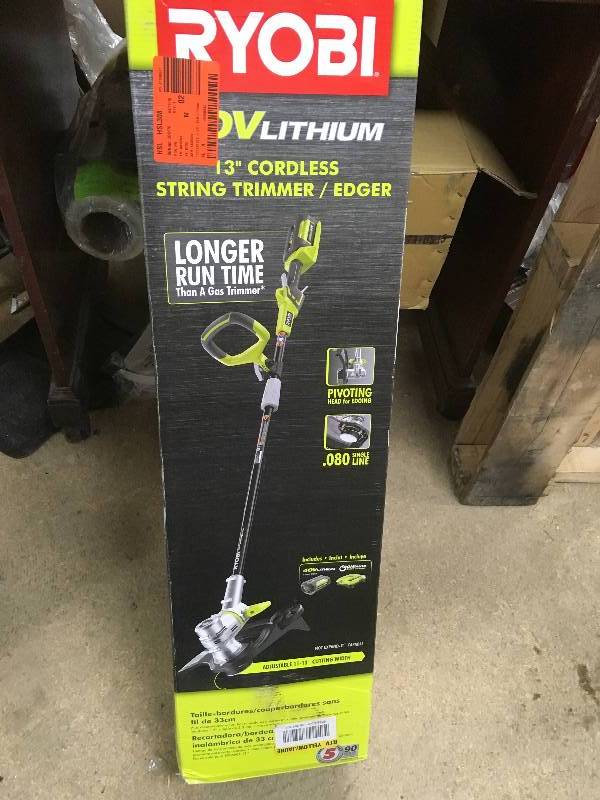 lot 49 image: Ryobi 40V Lithium 13 Cordless String TimmerEdger