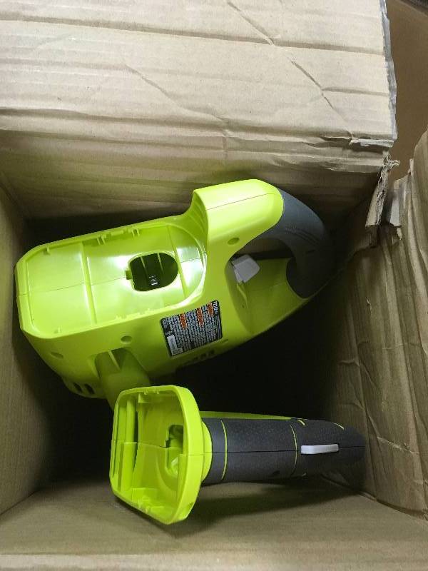 lot 50 image: Ryobi 18-Volt One String Timmer- Blower Combo Kit with Battery and Charger