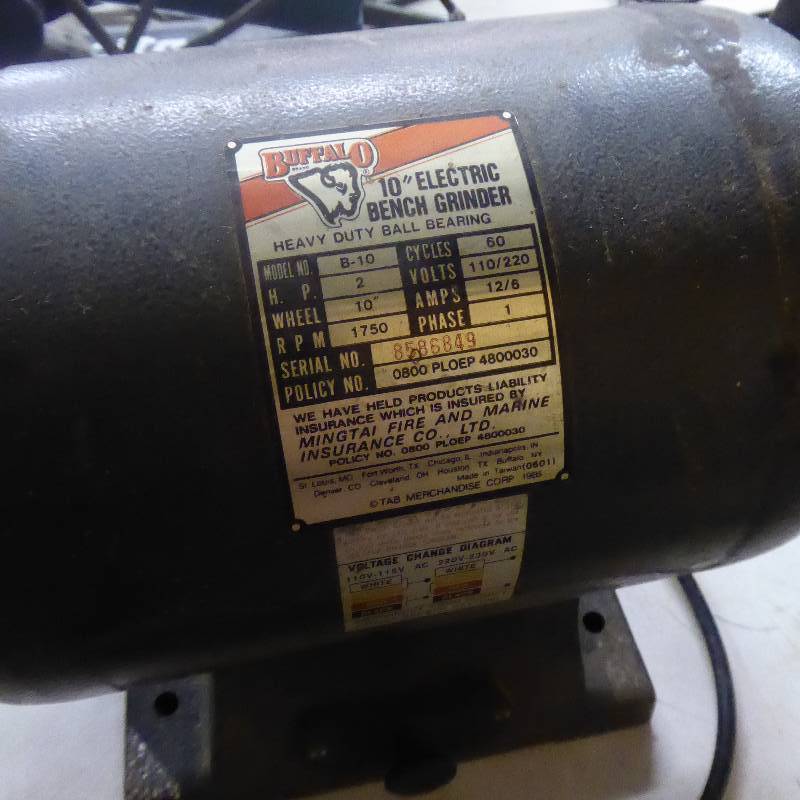 lot 13 image: Buffalo 10 Electric Bench Grinder