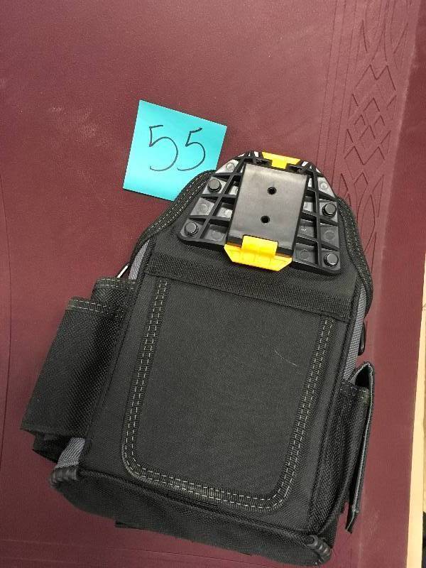 lot 55 image: TOUGHBUILT Journeyman Electrician Pouch  not used