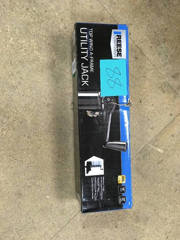 lot 88 image: Reese Power 2000 lb. Top Wind A-Frame Jack not used
