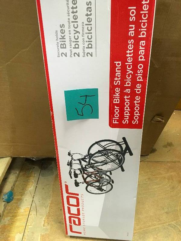 lot 54 image: Racor PBS-2R Two-Bike Floor Bike Stand not used