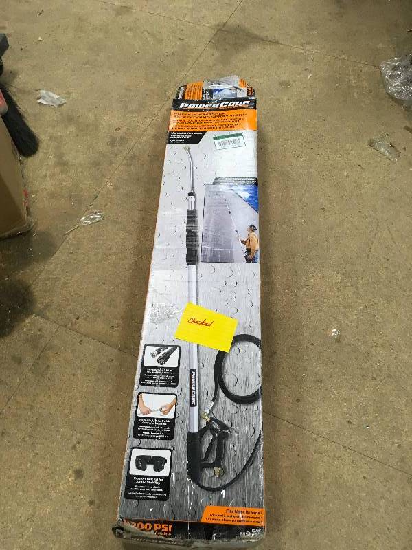 lot 94 image: Power Care up to 20 ft. 4,200-PSI Telescoping Spray Wand for Pressure Washers open box