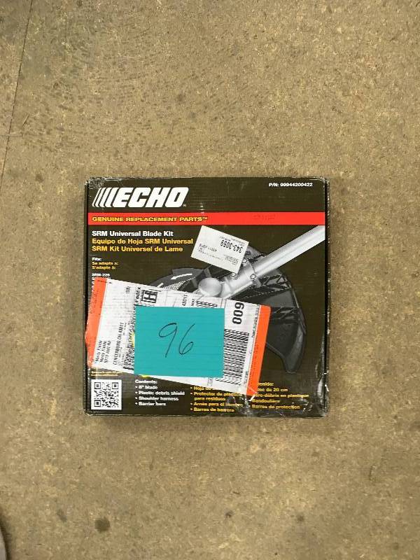 lot 96 image: ECHO SRM Universal Blade Kit not used