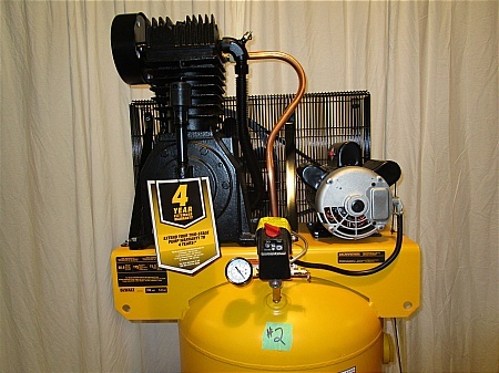 lot 2 image: Dewalt 60 Gallon Air Compressor