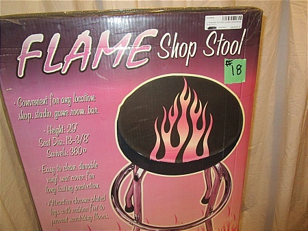 lot 18 image: Classic Shop Stool - Flame