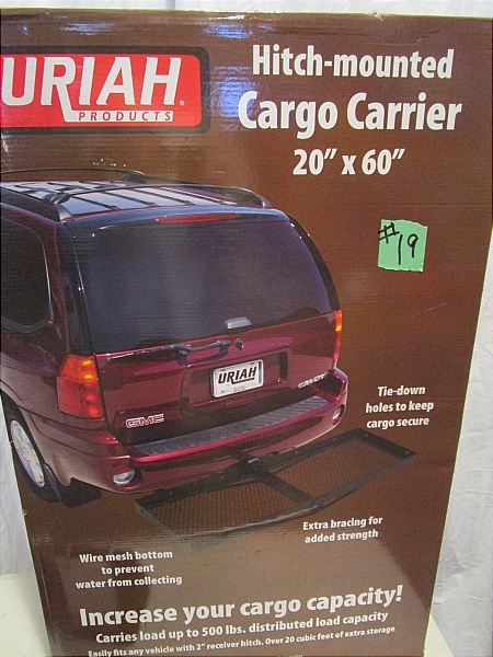 lot 19 image: Hitch Mounted Cargo Carrier