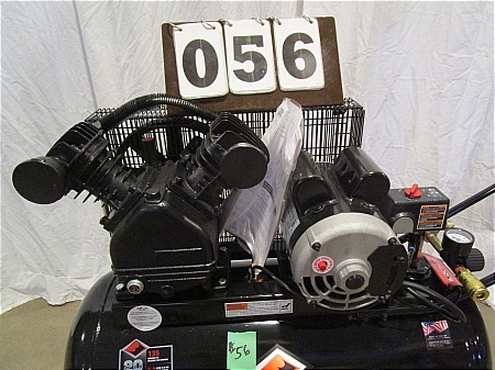 lot 56 image: Black Diamond 20 Gallon Horizontal Air Compressor