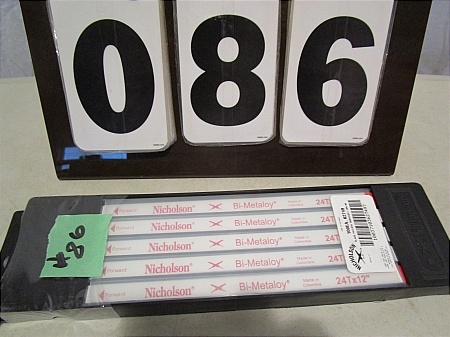 lot 86 image: Nicholson Hacksaw Blades