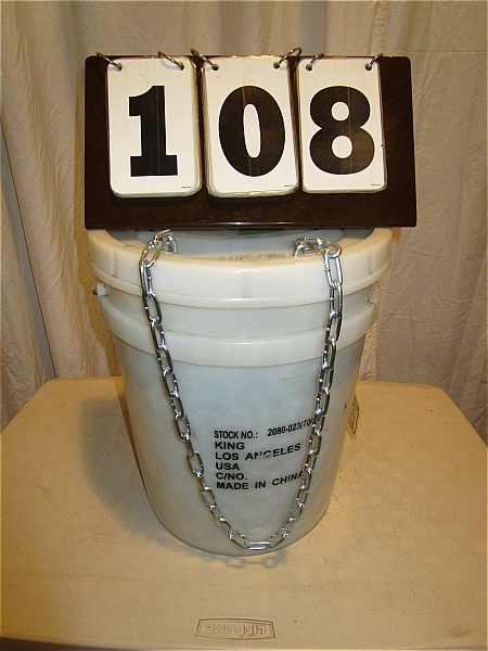 lot 108 image: Industrial Bucket of Chain
