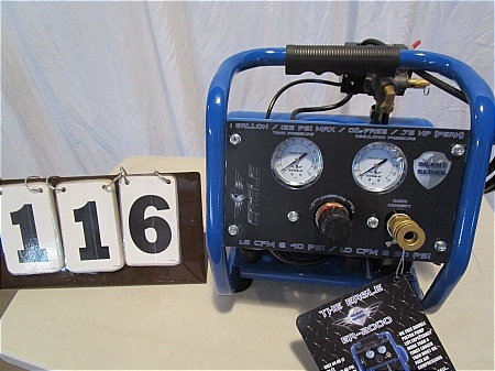 lot 116 image: Eagle Silent Series 1 Gallon Air Compressor