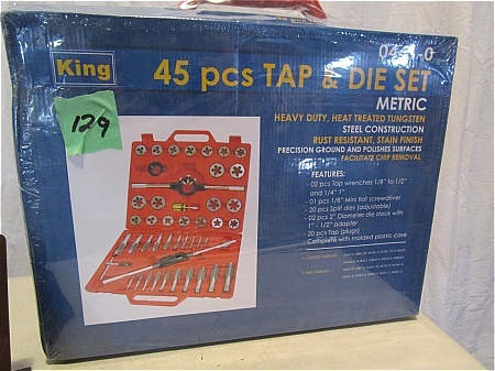 lot 129 image: MetricTap & Die Set