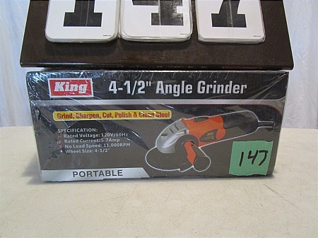 lot 147 image: 4-12 Angle Grinder