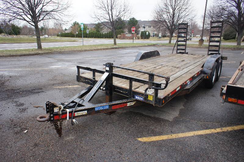2009 ABU UTILITY TRAILER - WOOD BED - 20 LONG  (#9824)