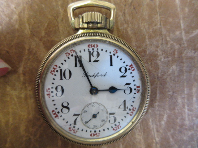 lot 104 image: ROCKFORD POCKET WATCH