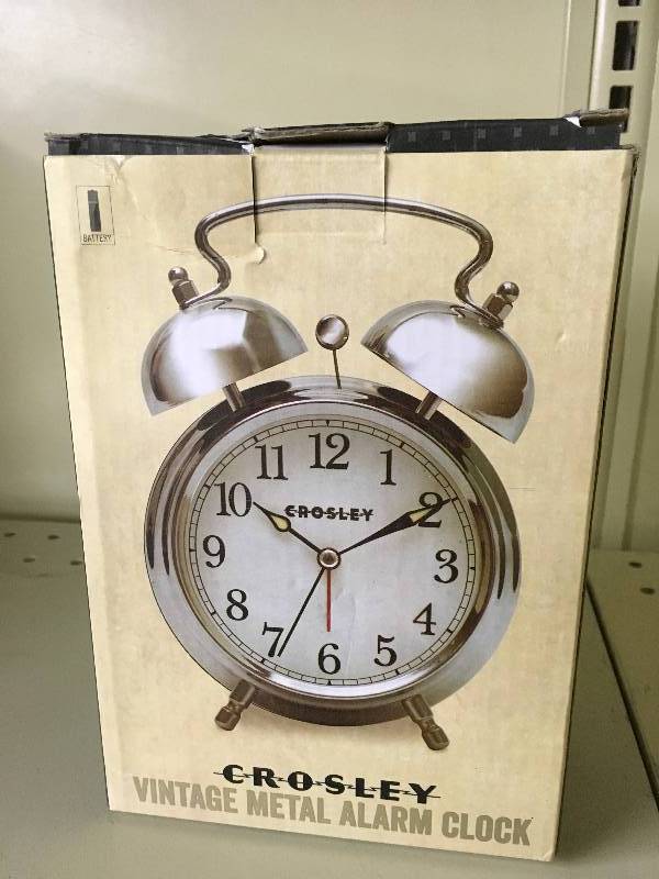 CROSLEY VINTAGE STYLE METAL ALARM CLOCK
