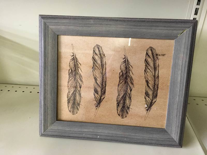 8X10 GRAY WOOD FRAME