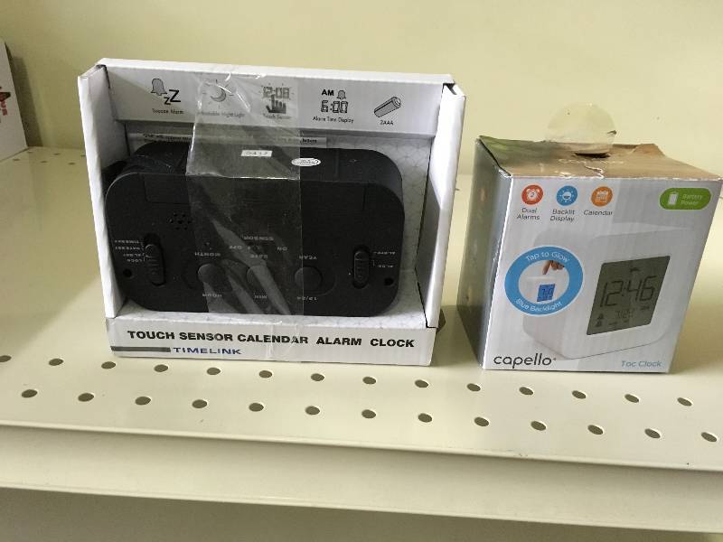 TWO ALARM CLOCKS