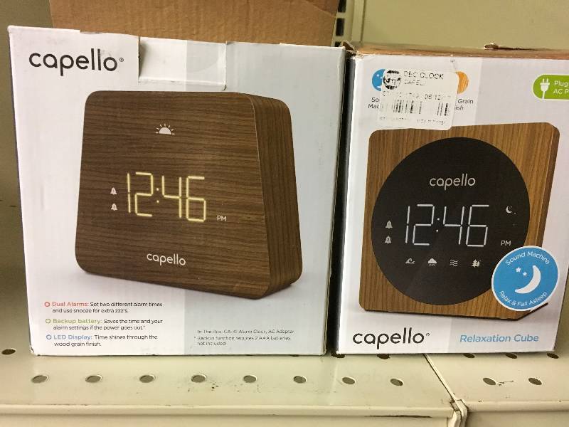 TWO ALARM CLOCKS